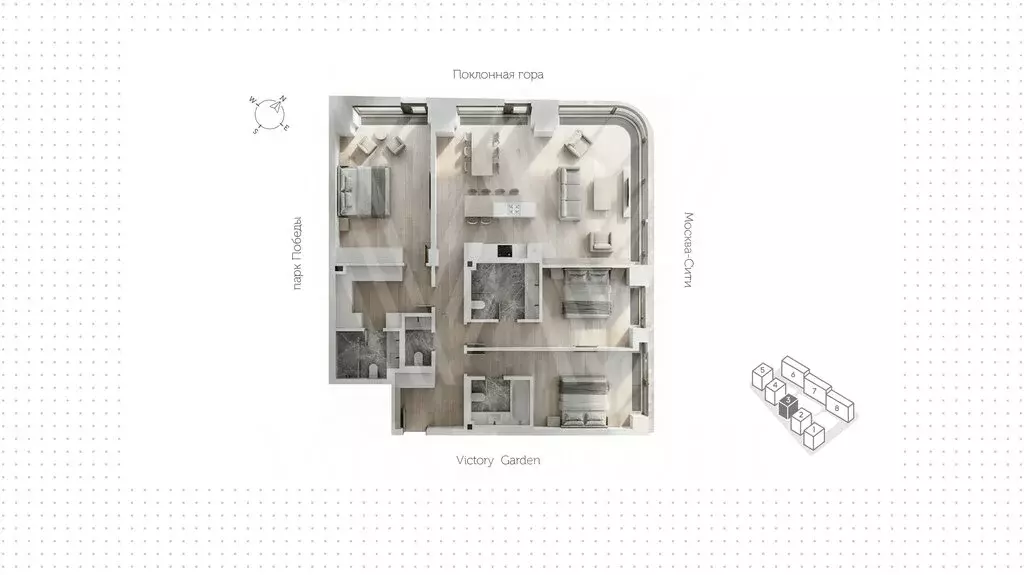4-комнатная квартира: Москва, улица Братьев Фонченко, 1к3 (150 м) - Фото 1