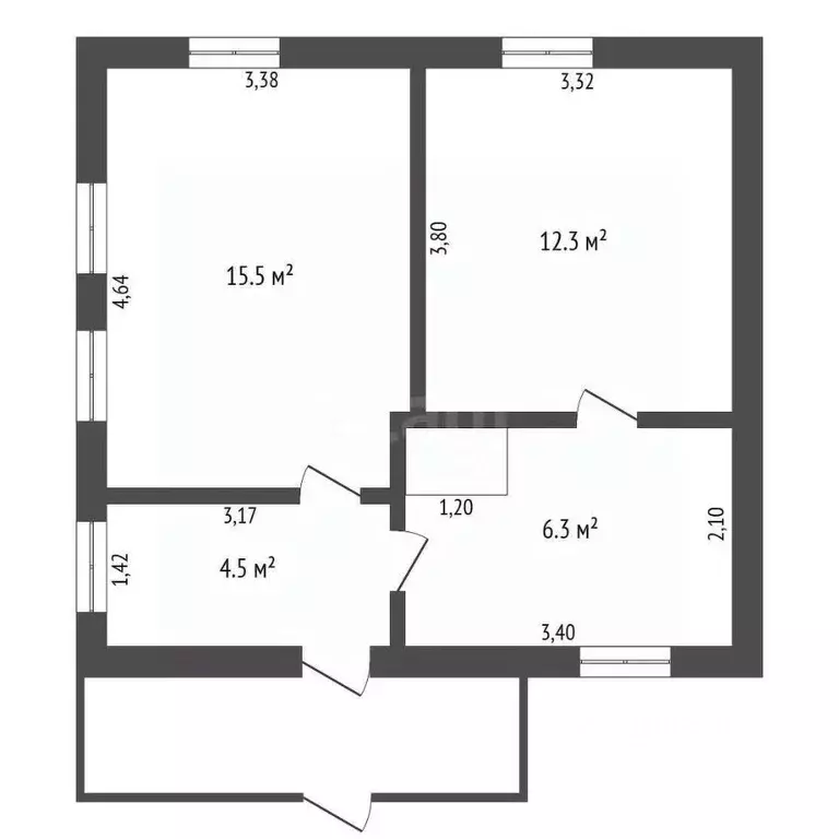 Дом в Амурская область, Благовещенский район, с. Чигири Первомайская ... - Фото 1