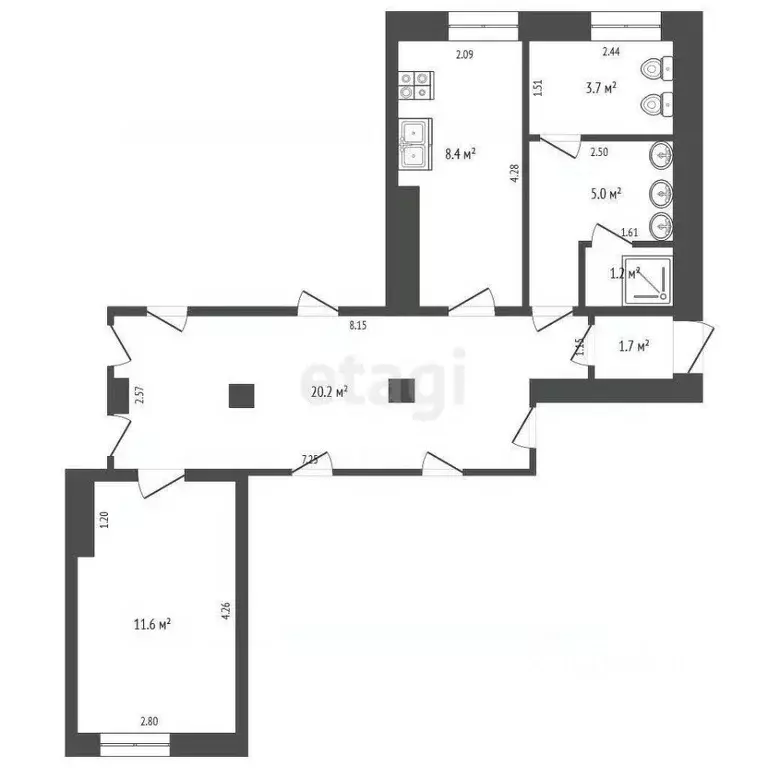 Комната Крым, Евпатория ул. Некрасова, 89 (6.0 м) - Фото 2