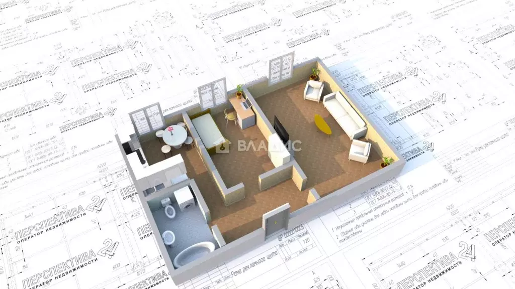 2-к кв. Иркутская область, Ангарск 55-й кв-л, 24 (42.3 м) - Фото 2