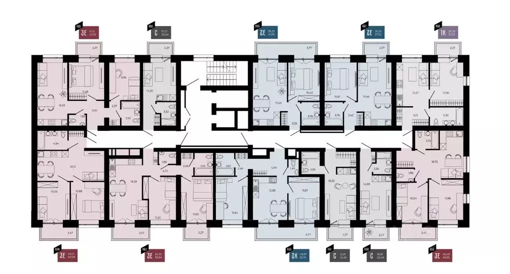 3-к кв. Пензенская область, Пенза ул. Тепличная, 55 (49.98 м) - Фото 2
