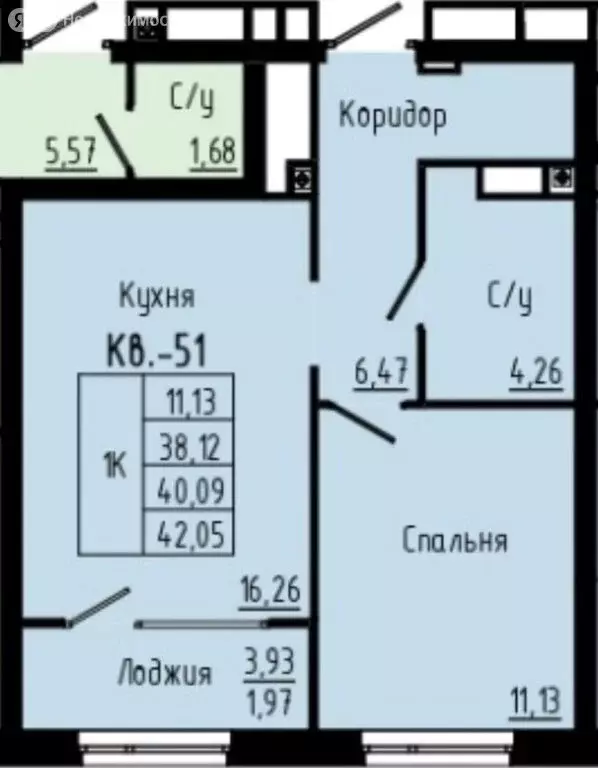 1-комнатная квартира: Екатеринбург, жилой район Уралмаш, жилой ... - Фото 0