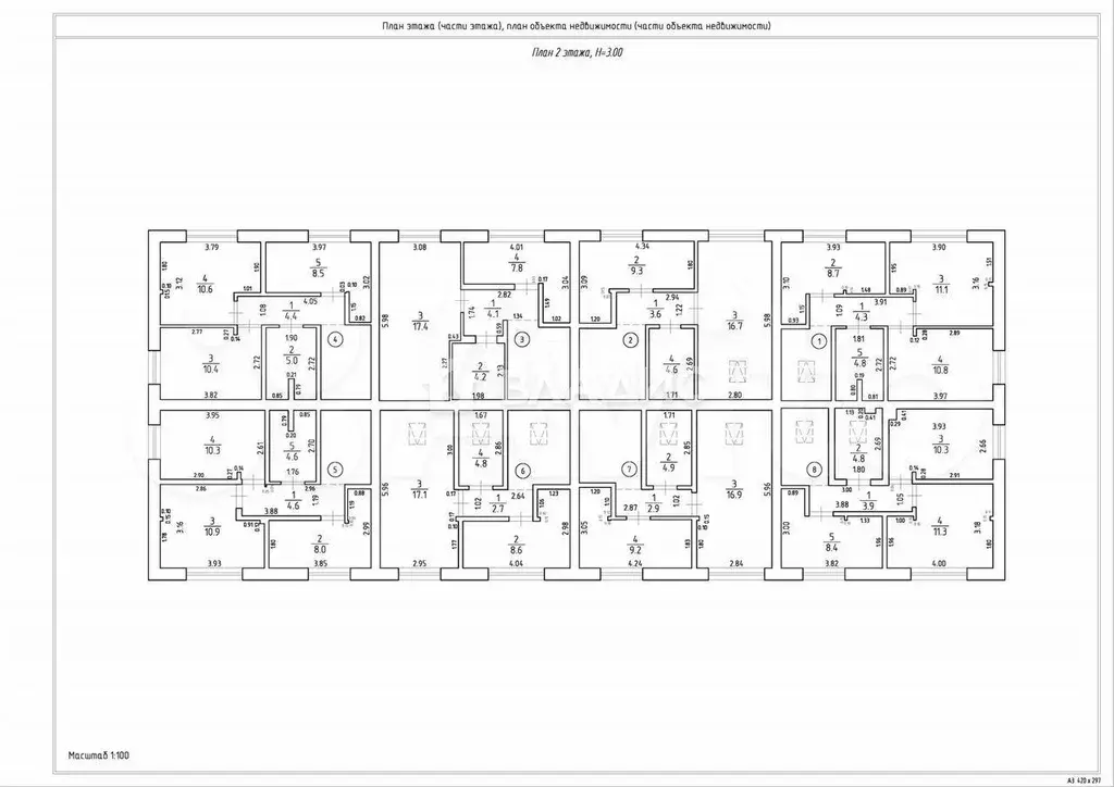 3-к. квартира, 91 м, 1/2 эт. - Фото 1