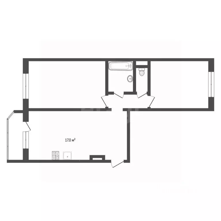 2-к кв. Тюменская область, Тюменский муниципальный округ, д. Дударева ... - Фото 2