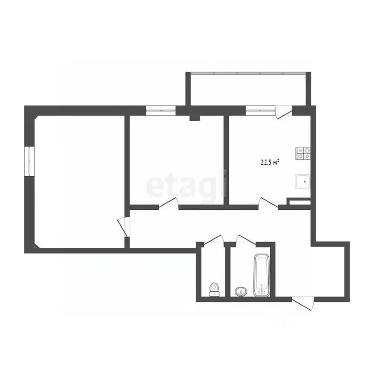 2-к кв. Тюменская область, Тюмень Таврическая ул., 9к2 (65.1 м) - Фото 2