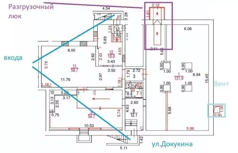 Помещение свободного назначения в Москва ул. Докукина, 7к1 (389 м) - Фото 1