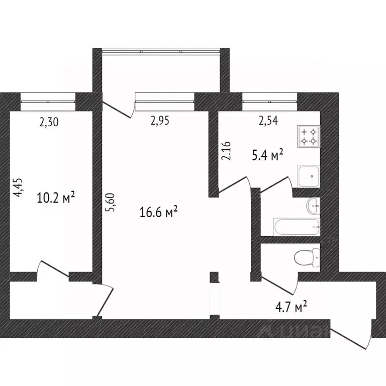 2-к кв. Вологодская область, Вологда Мишкольцская ул., 9А (44.2 м) - Фото 2