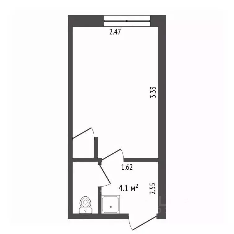 Студия Тюменская область, Тюмень проезд Геологоразведчиков, 46 (13.4 ... - Фото 1