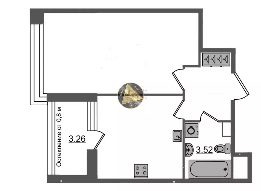 1-комнатная квартира: Санкт-Петербург, 1-й Предпортовый проезд, 1 ... - Фото 1