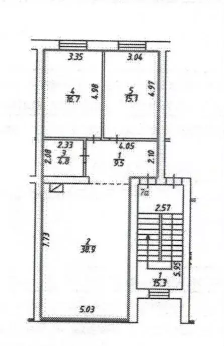 3-к. квартира, 85 м, 3/3 эт. - Фото 0