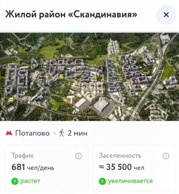 Помещение свободного назначения в Москва Скандинавия жилой комплекс, ... - Фото 2