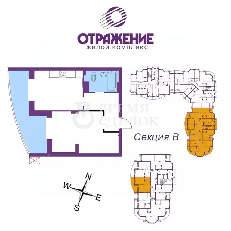 1-к кв. Владимирская область, Владимир ул. Мира, 5В (56.4 м) - Фото 1