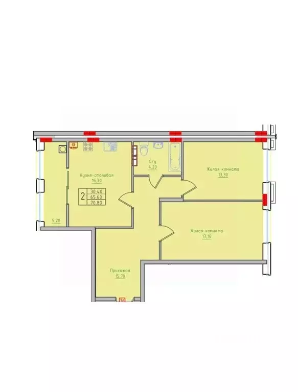 2-к кв. Ставропольский край, Невинномысск ул. Имени Героя России ... - Фото 1