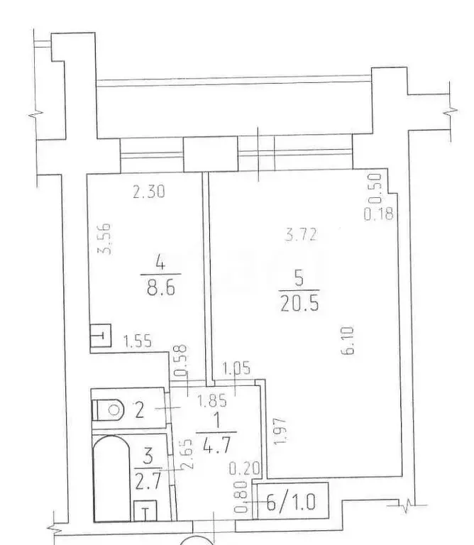 1-комнатная квартира: Ижевск, улица Максима Горького, 158 (38.7 м) - Фото 0