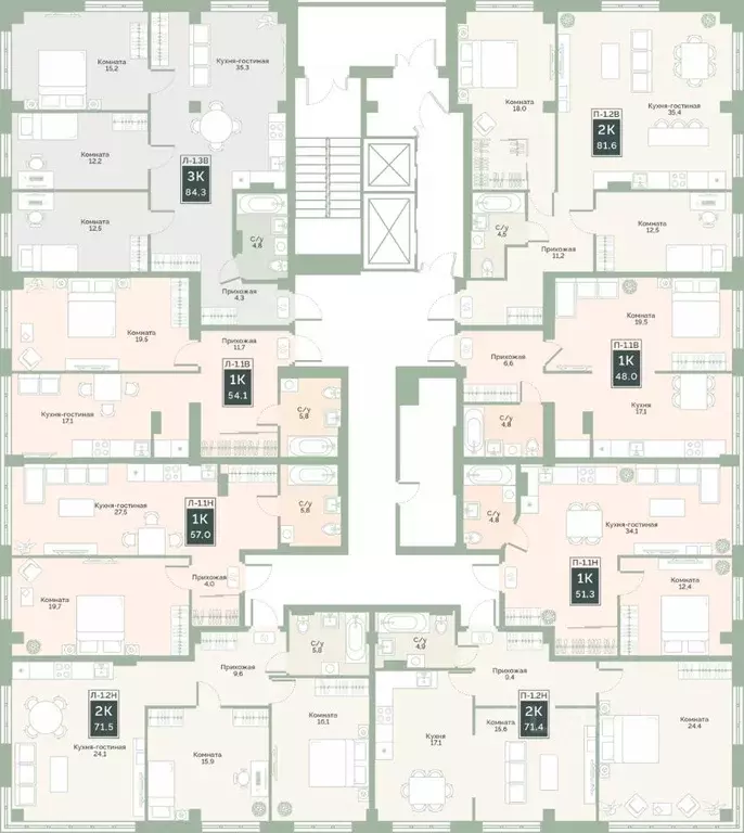 2-к кв. Курганская область, Курган Заозерный жилрайон, 6А мкр, ул. ... - Фото 2