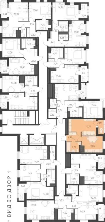 1-комнатная квартира: Екатеринбург, улица Академика Парина, 27 (34.08 ... - Фото 1