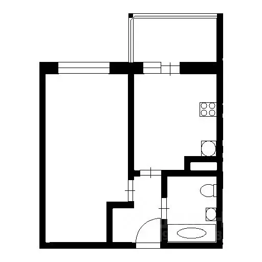1-к кв. Ленинградская область, Всеволожский район, пос. Бугры бул. ... - Фото 2