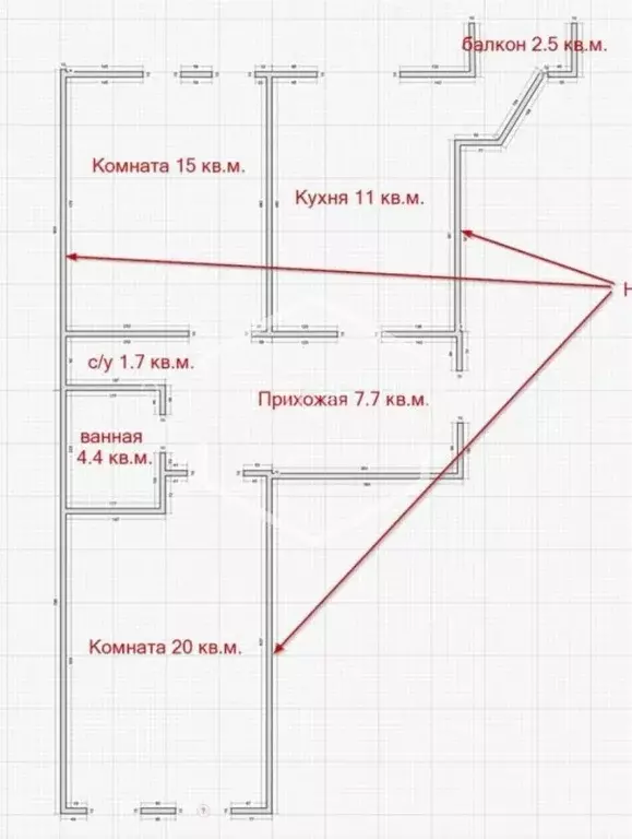 2-к кв. Калининградская область, Калининград Артиллерийская ул., 58А ... - Фото 1
