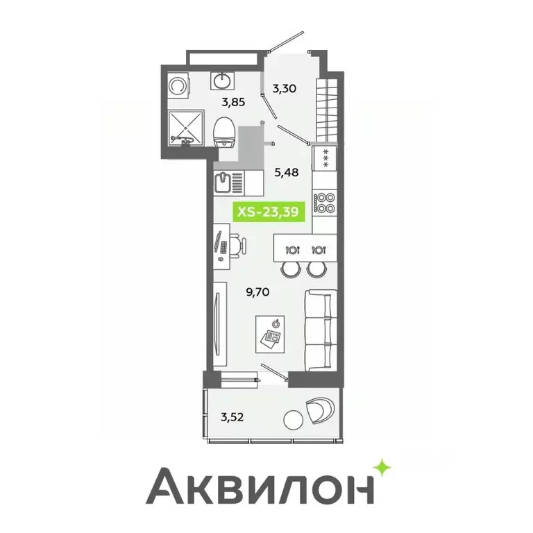 Студия Ленинградская область, Всеволожский район, Заневское городское ... - Фото 0
