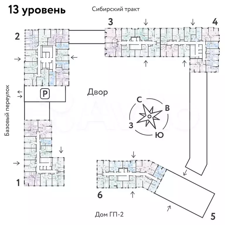 2-к. квартира, 39,6 м, 13/32 эт. - Фото 1