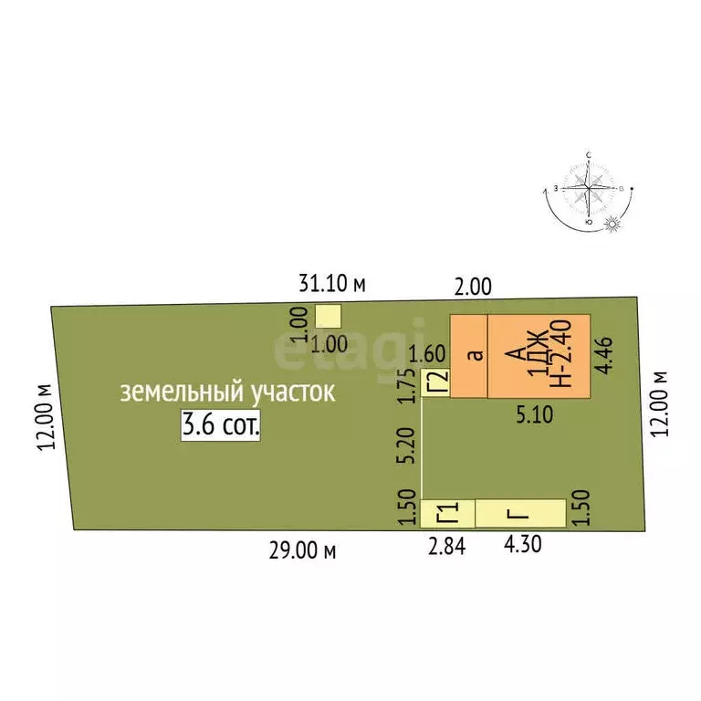 Дом в Ишим, проезд Чехова (20 м) - Фото 1