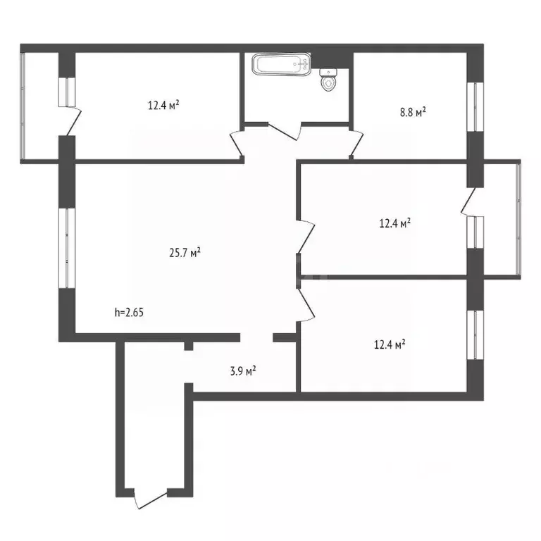 4-к кв. Красноярский край, Красноярск ул. 78-й Добровольческой ... - Фото 2