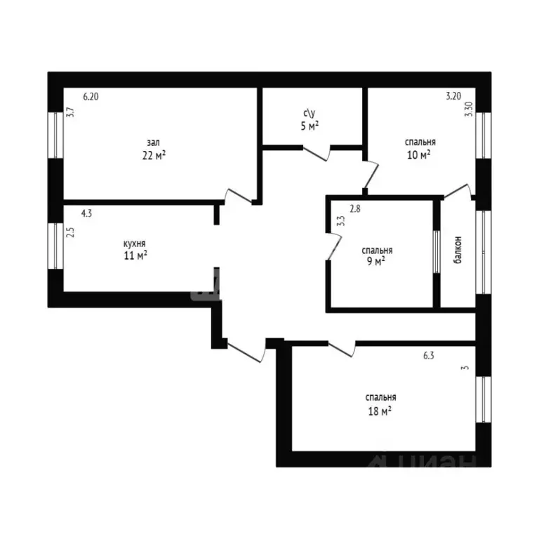 4-к кв. Дагестан, Дербент ул. Оскара, 20Г (83.0 м) - Фото 2