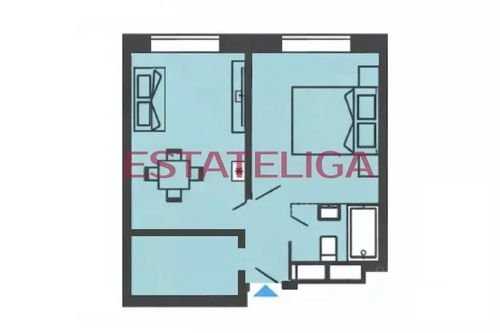 2-к кв. Москва Береговой проезд, 5Ак2 (45.0 м) - Фото 2