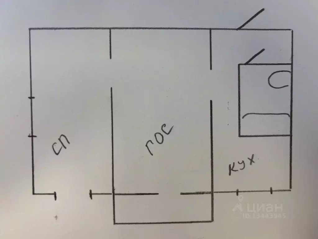 2-к кв. Тамбовская область, Тамбов Мичуринская ул., 42 (41.0 м) - Фото 2