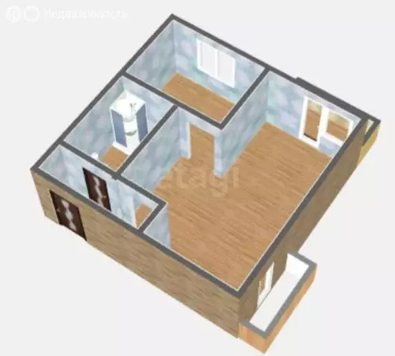 1-комнатная квартира: Торжок, Калининское шоссе, 37А (30 м) - Фото 1