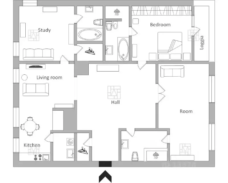 4-к кв. Москва 3-я Фрунзенская ул., 5к1 (168.0 м) - Фото 2