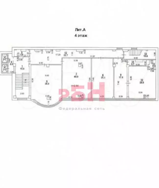 Офис с ремонтом, кабинетная система 200 м - Фото 0