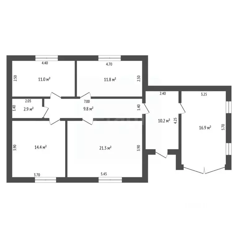 Дом в Тюменская область, с. Юргинское ул. Александра Невского (72 м) - Фото 1