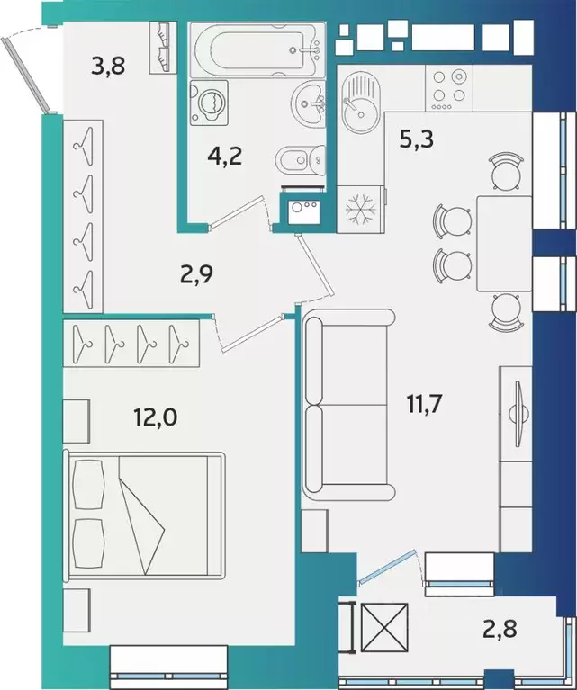 2-к кв. Удмуртия, Ижевск Культбаза жилрайон, 10-й мкр, Васнецово жилой ... - Фото 1