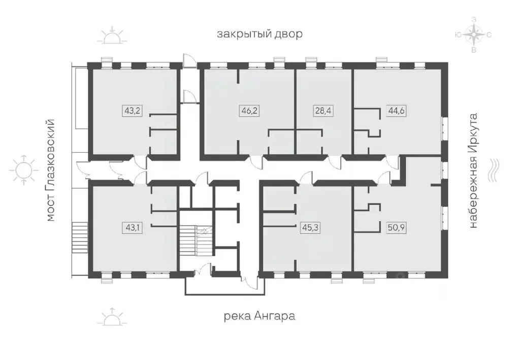 1-к кв. Иркутская область, Иркутск Затон кв-л, Затон жилой комплекс ... - Фото 2