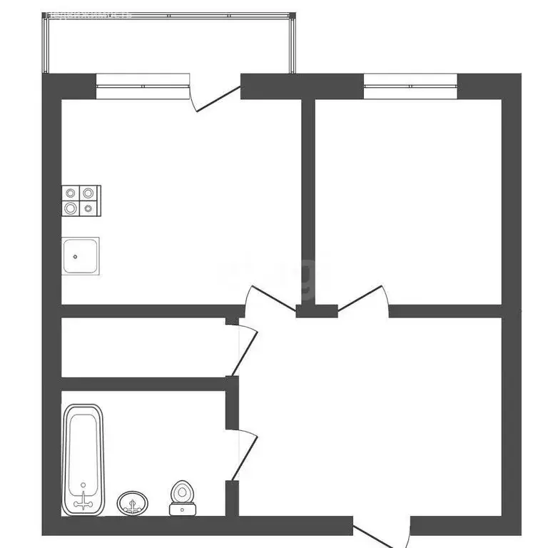 1-комнатная квартира: Тула, улица Михеева, 25 (39 м) - Фото 0