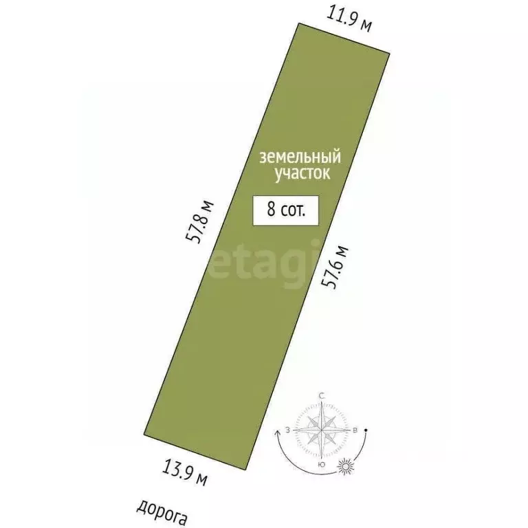 Участок в Ростовская область, Аксайский район, Старочеркасская ст-ца ... - Фото 2