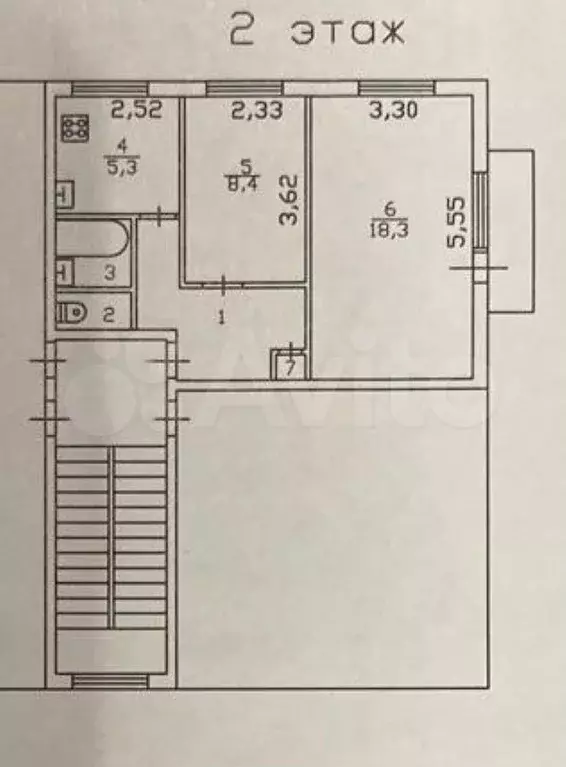 2-к. квартира, 42 м, 2/5 эт. - Фото 0