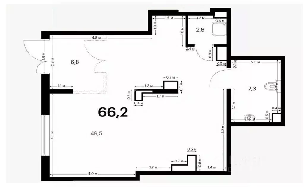 Торговая площадь в Московская область, Красногорск городской округ, ... - Фото 2