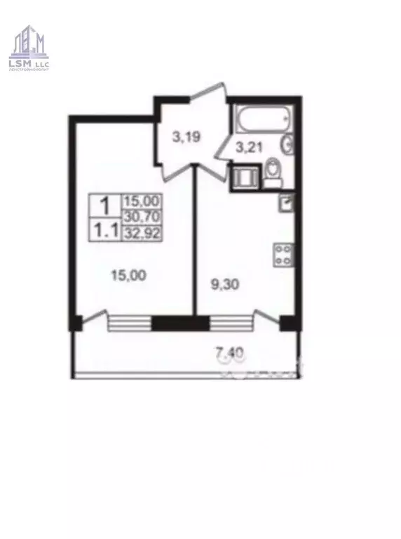 1-к кв. Ленинградская область, Кудрово г. Всеволожский район, ... - Фото 2