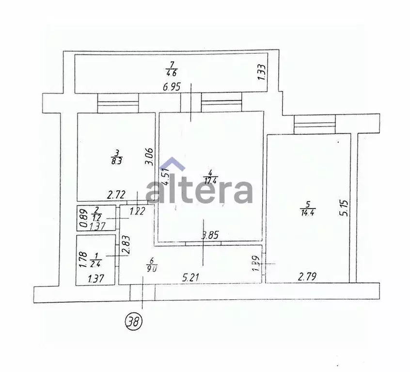 2-к кв. Татарстан, Казань ул. Бондаренко, 30 (57.3 м) - Фото 2