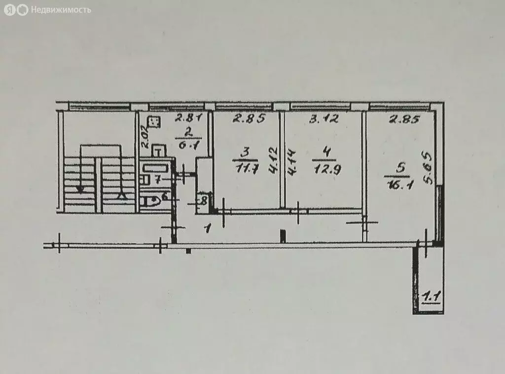 3-комнатная квартира: Псков, исторический район Завеличье, Мирная ... - Фото 1