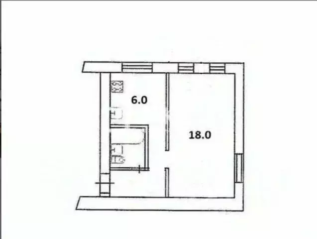 1-к кв. Ивановская область, Иваново Академическая ул., 18 (31.0 м) - Фото 2