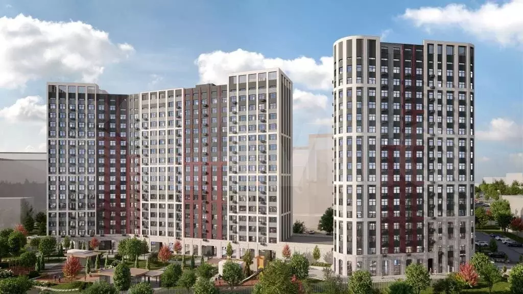 2-к. квартира, 65,6 м, 12/17 эт. - Фото 1