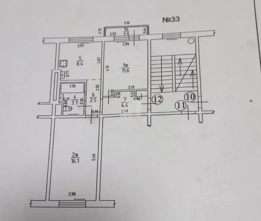 2-к кв. Калининградская область, Калининград ул. Еловая Аллея, 33 ... - Фото 2