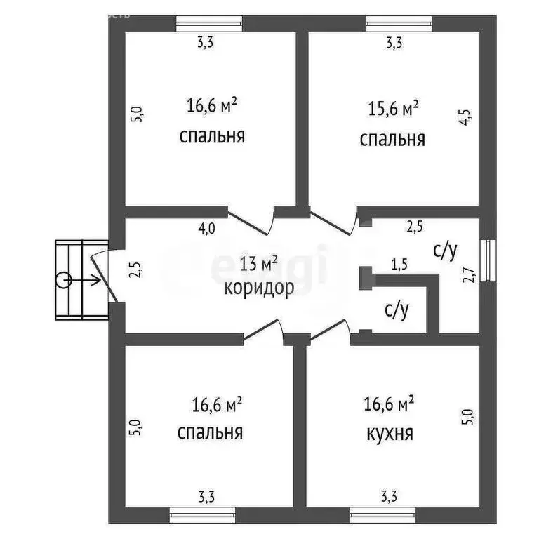 Дом в Чебаркуль, улица Победы (90 м) - Фото 1