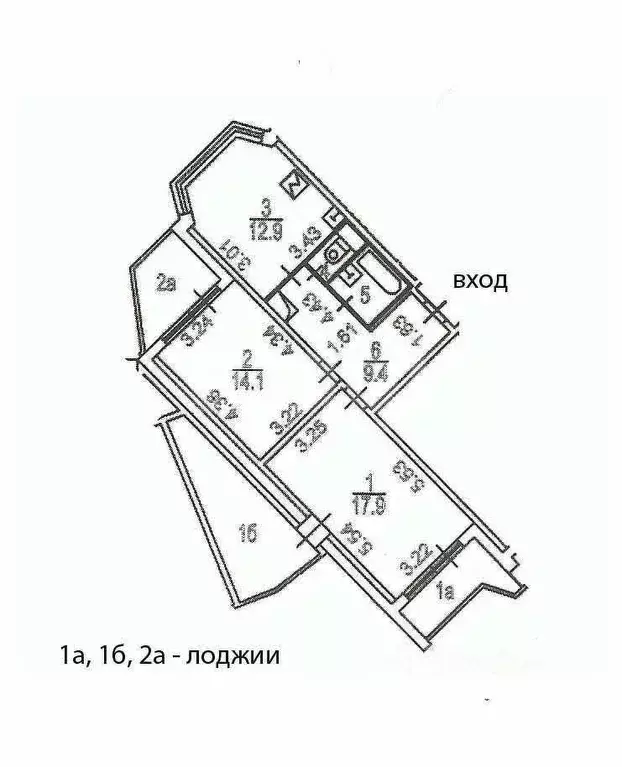 2-к кв. Москва ул. Дмитриевского, 11 (58.3 м) - Фото 1