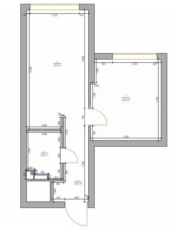 2-к кв. Москва Шелепихинская наб., 34к6 (43.2 м) - Фото 2