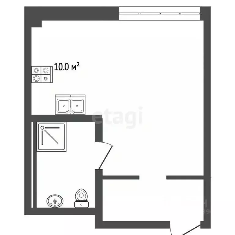 Студия Крым, Ялта ул. Киевская, 44 (37.0 м) - Фото 2