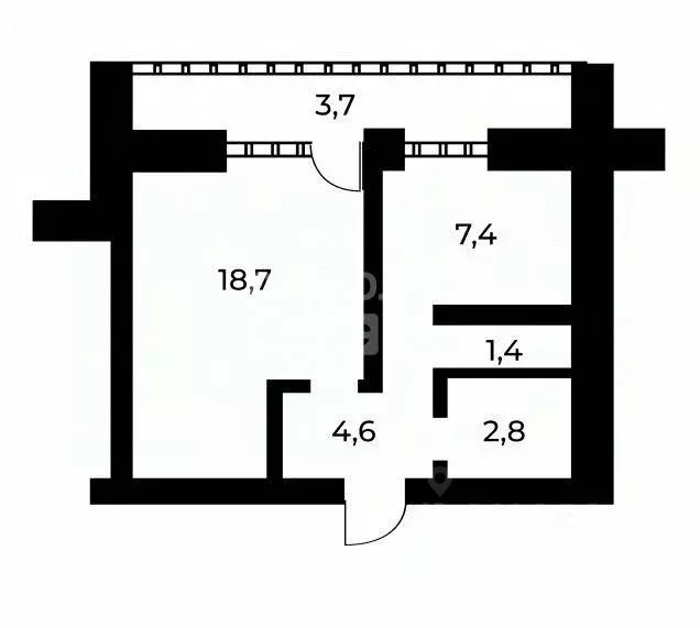 1-к кв. Пензенская область, Пенза ул. Совхоз-техникум, 3 (34.9 м) - Фото 2